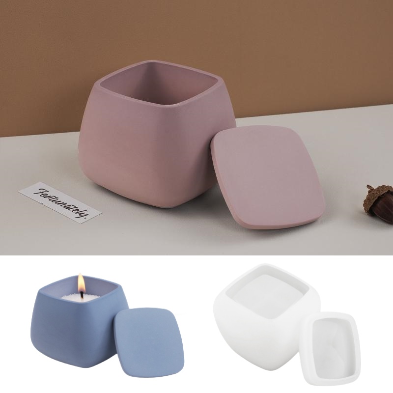 Candle Making Supplies - 1 ensemble boîte de rangement carrée