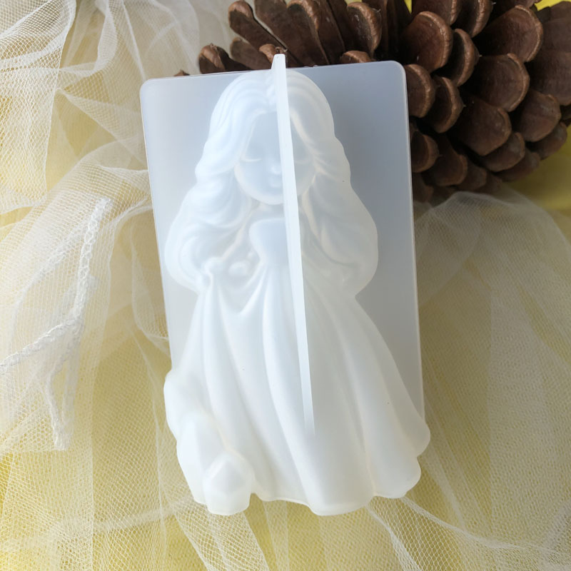 Candle Making Supplies - Moule à bougie princesse 3D en