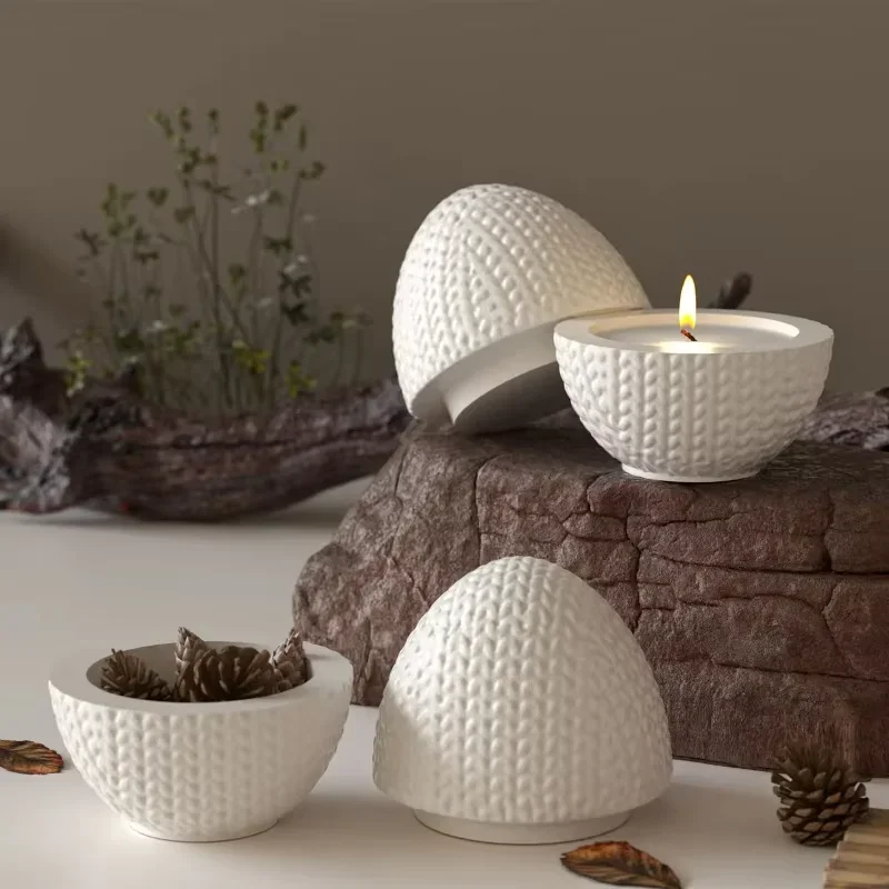 Candle Making Yarn - Moule en silicone ovale en forme