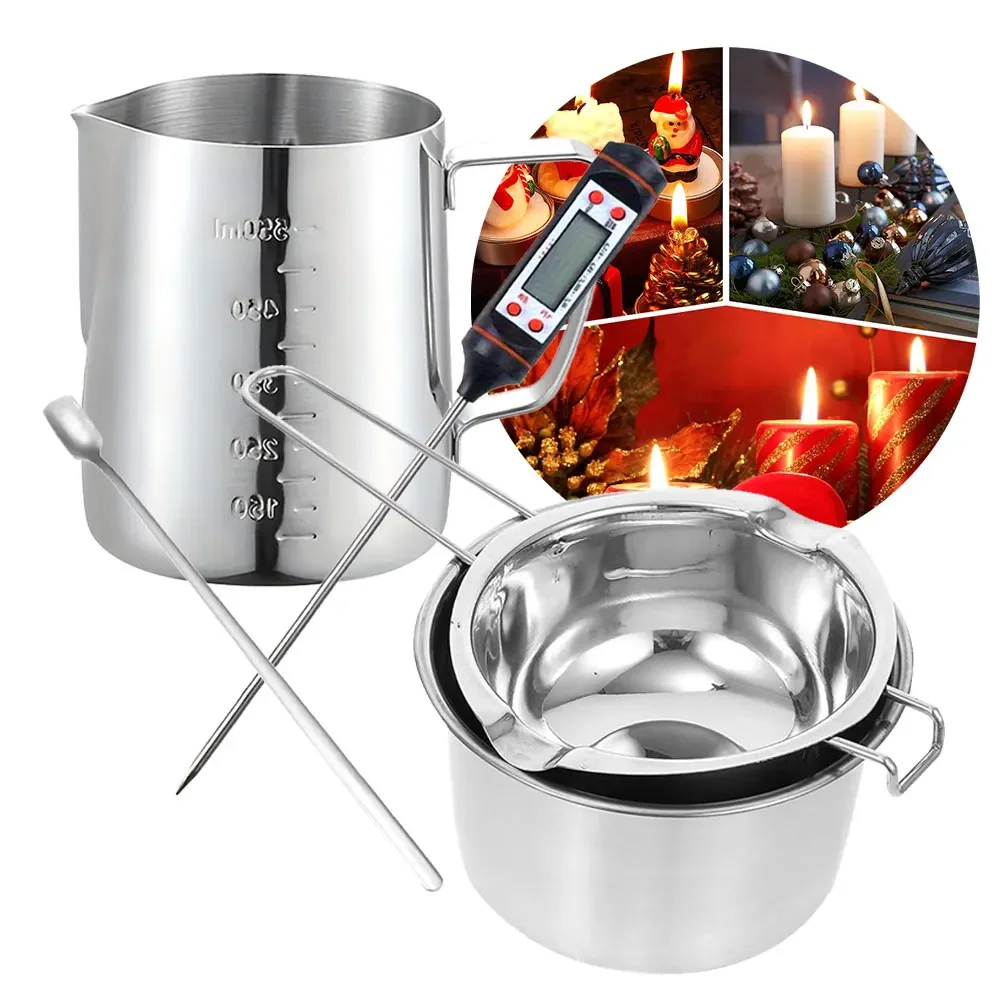 Candle Making Thermometer - Pot de fusion de cire 400ml/800ml,