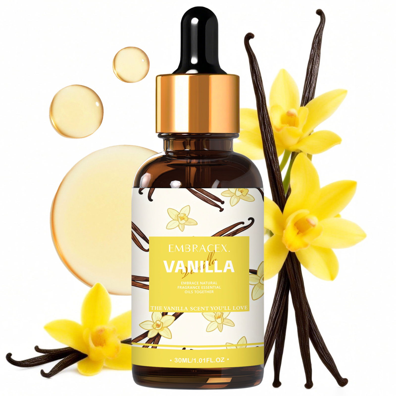 Candle Making Supplies - Huile essentielle de vanille 30ml, pour