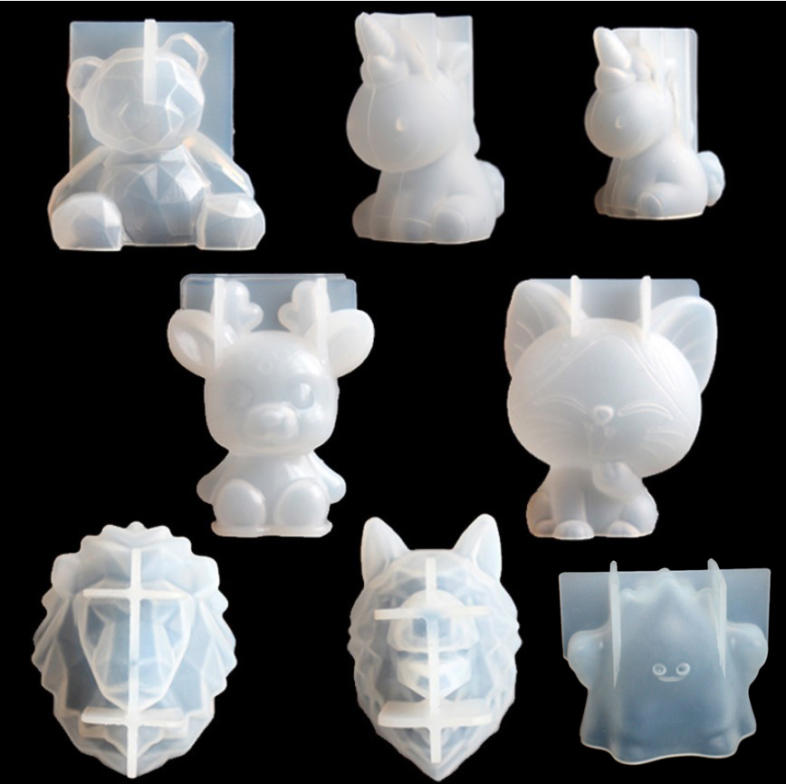 Candle Making Supplies - Moules transparents en résine époxy et