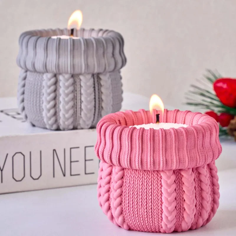 Candle Making Yarn - Moule en silicone pour pot à
