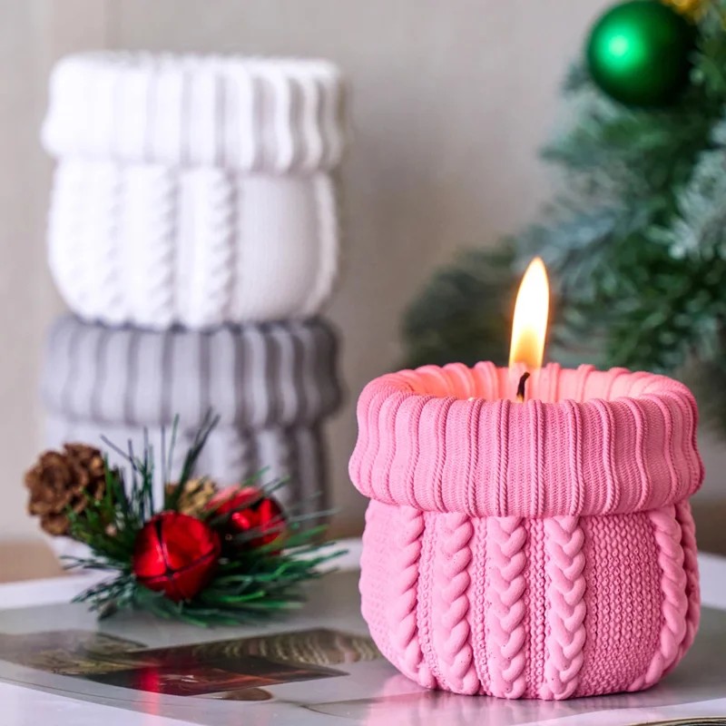 Candle Making Yarn - Moule en silicone pour pot à
