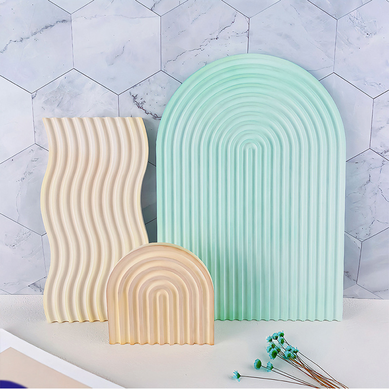 Moule de plateau ondulé rayé p - Candle Making Items avis et prix