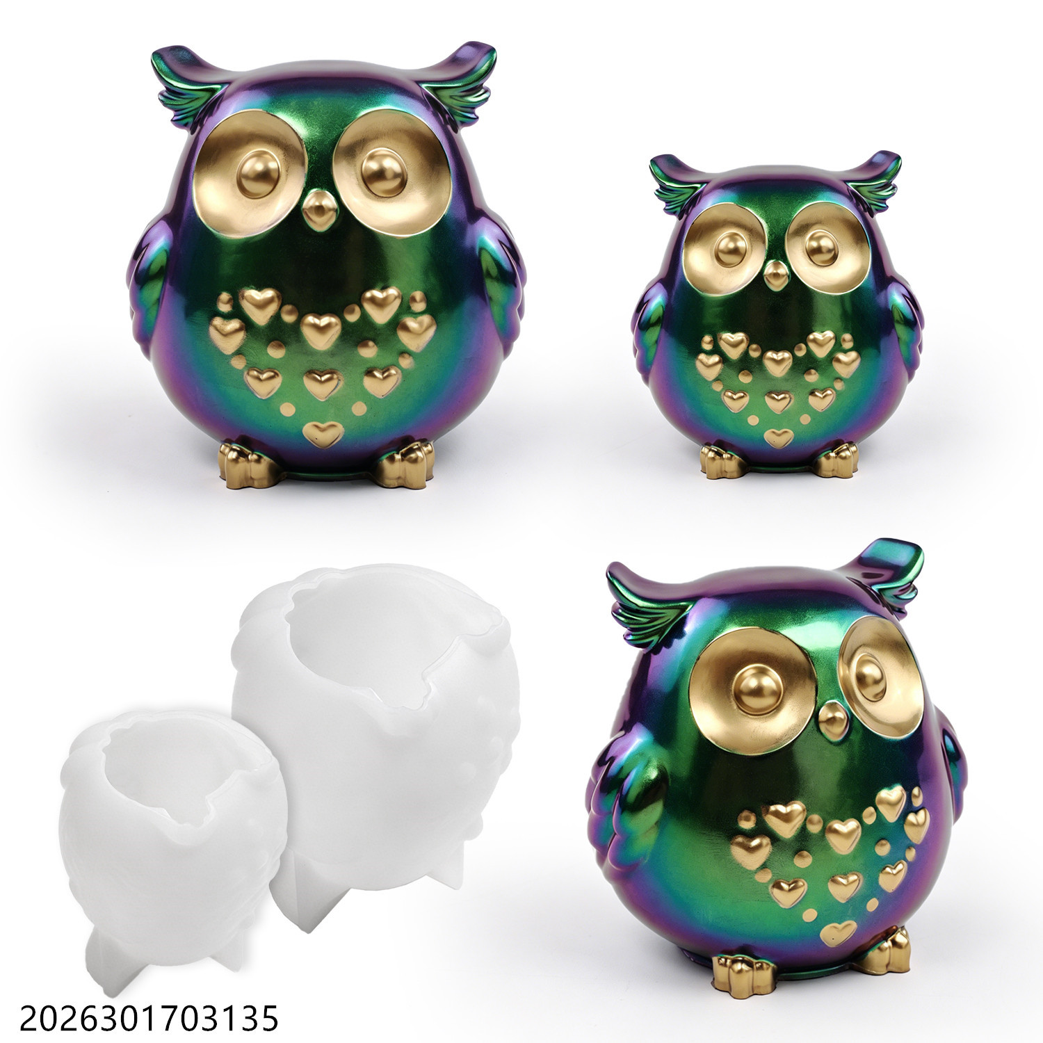 Moule en silicone Hibou 3D en  - Candle Making Items avis et prix