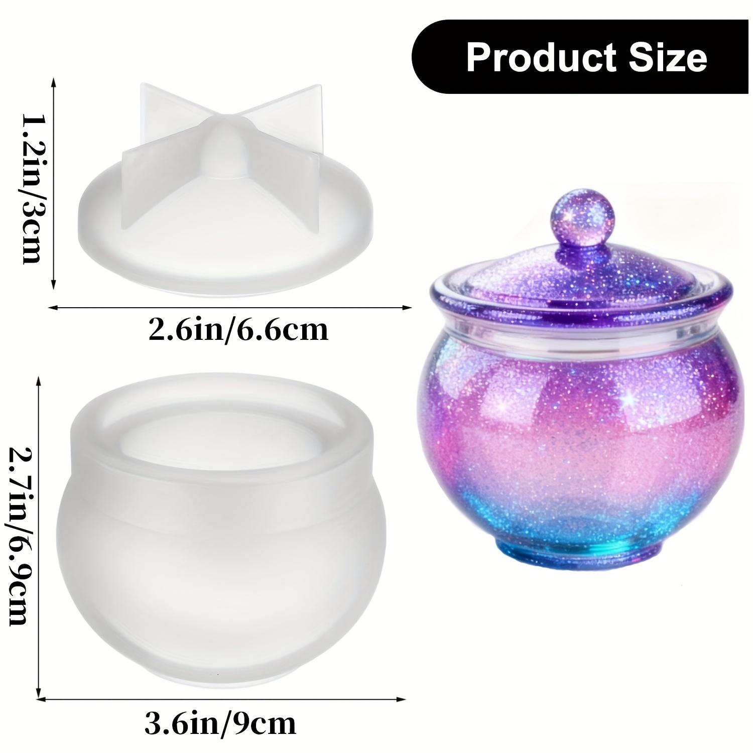 1 jeu de moules ronds en résin - Candle Making Jug avis et prix